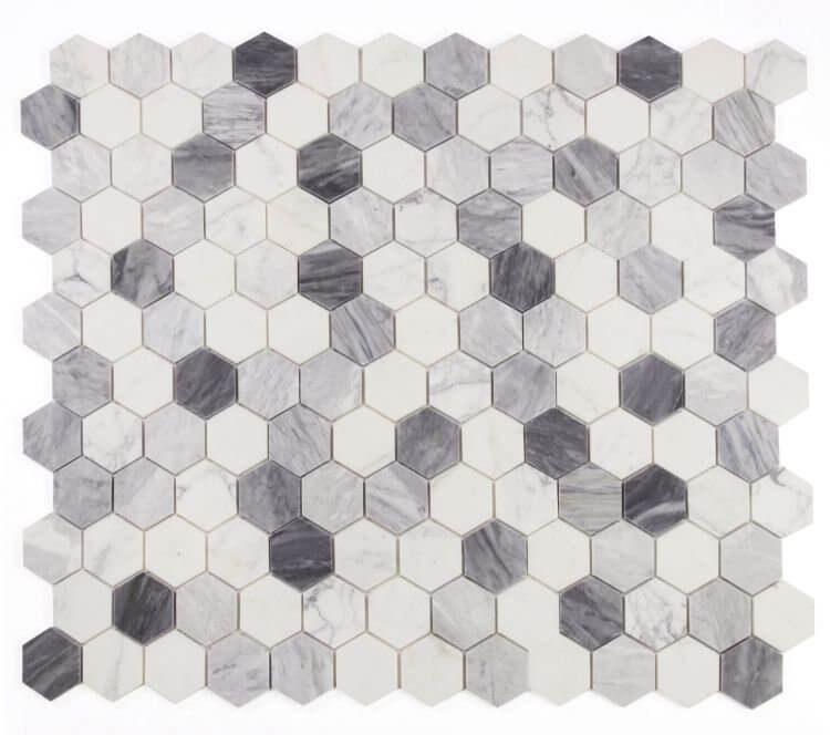 Hexagon Dusk 3 x 3 10 x 11.5 - Hey Tiles