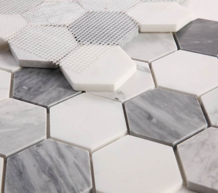 Hexagon Dusk 3 x 3 10 x 11.5 - Hey Tiles