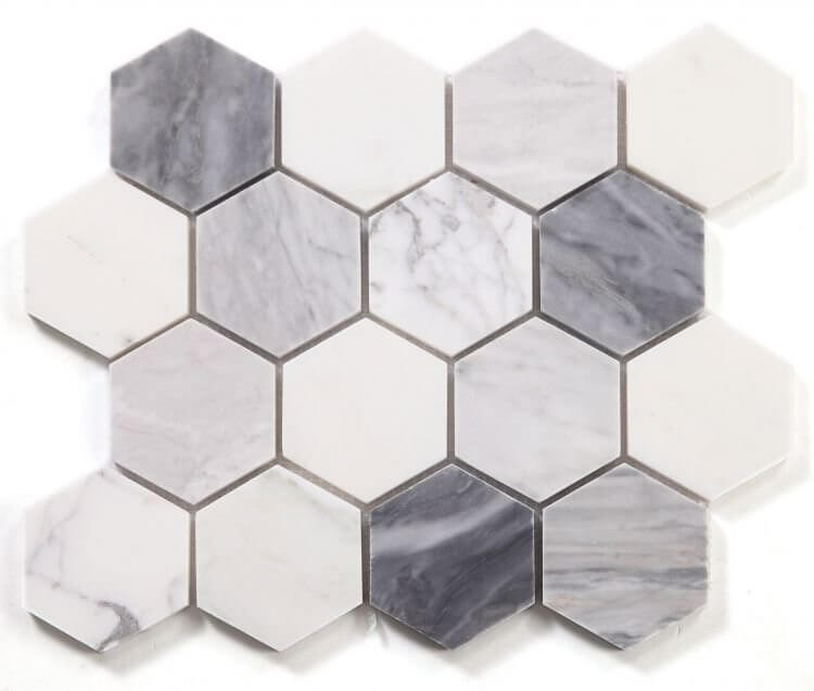 Hexagon Dusk 3 x 3 10 x 11.5 - Hey Tiles