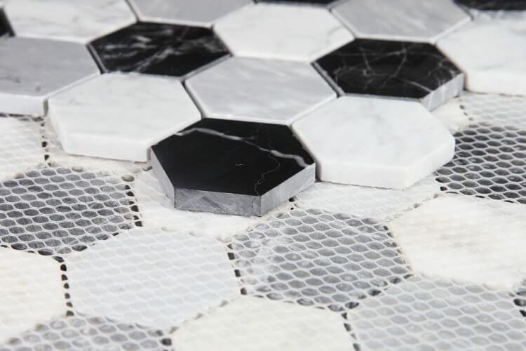 Hexagon Moonlight 2 x 2 11.75 x 12 - Hey Tiles