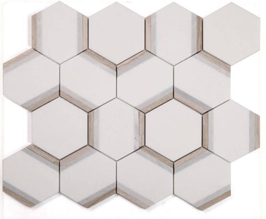 Hexagon Royal Sky 12 x 13.75 - Hey Tiles
