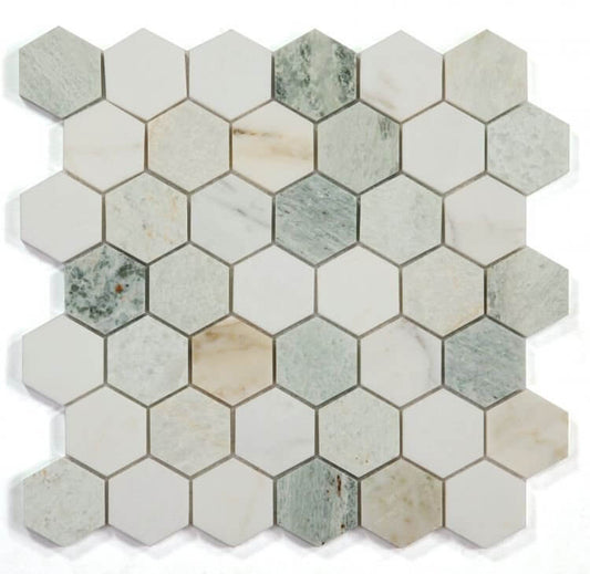 Hexagon Spring 2 x 2 11.75 x 12 - Hey Tiles
