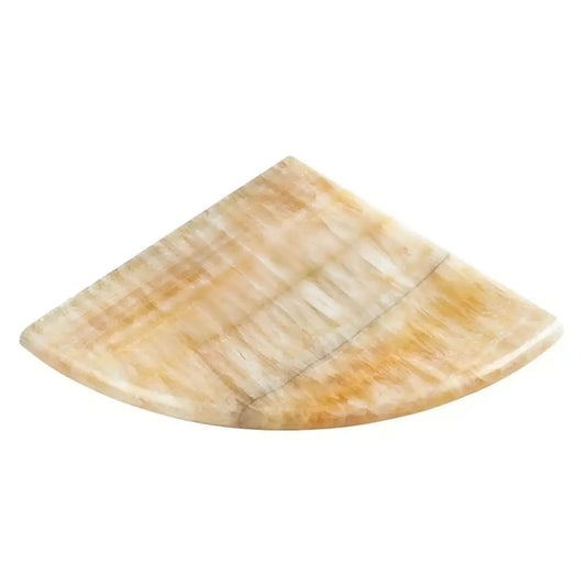 Honey Onyx 9" X 9" X 3/4" Shower Corner Shelf - Hey Tiles