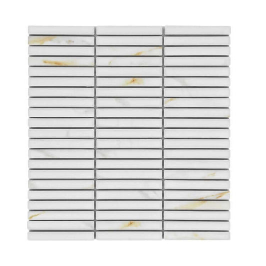 Hulu Calacatta Band Matte 11.25 x 12 - Hey Tiles