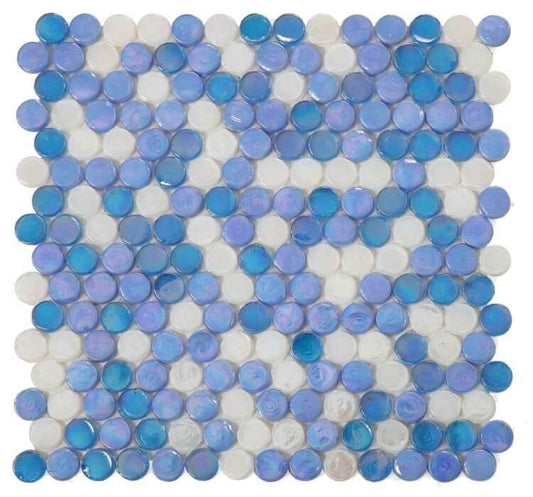 Laguna Beach Penny 11.25 x 11.25 - Hey Tiles