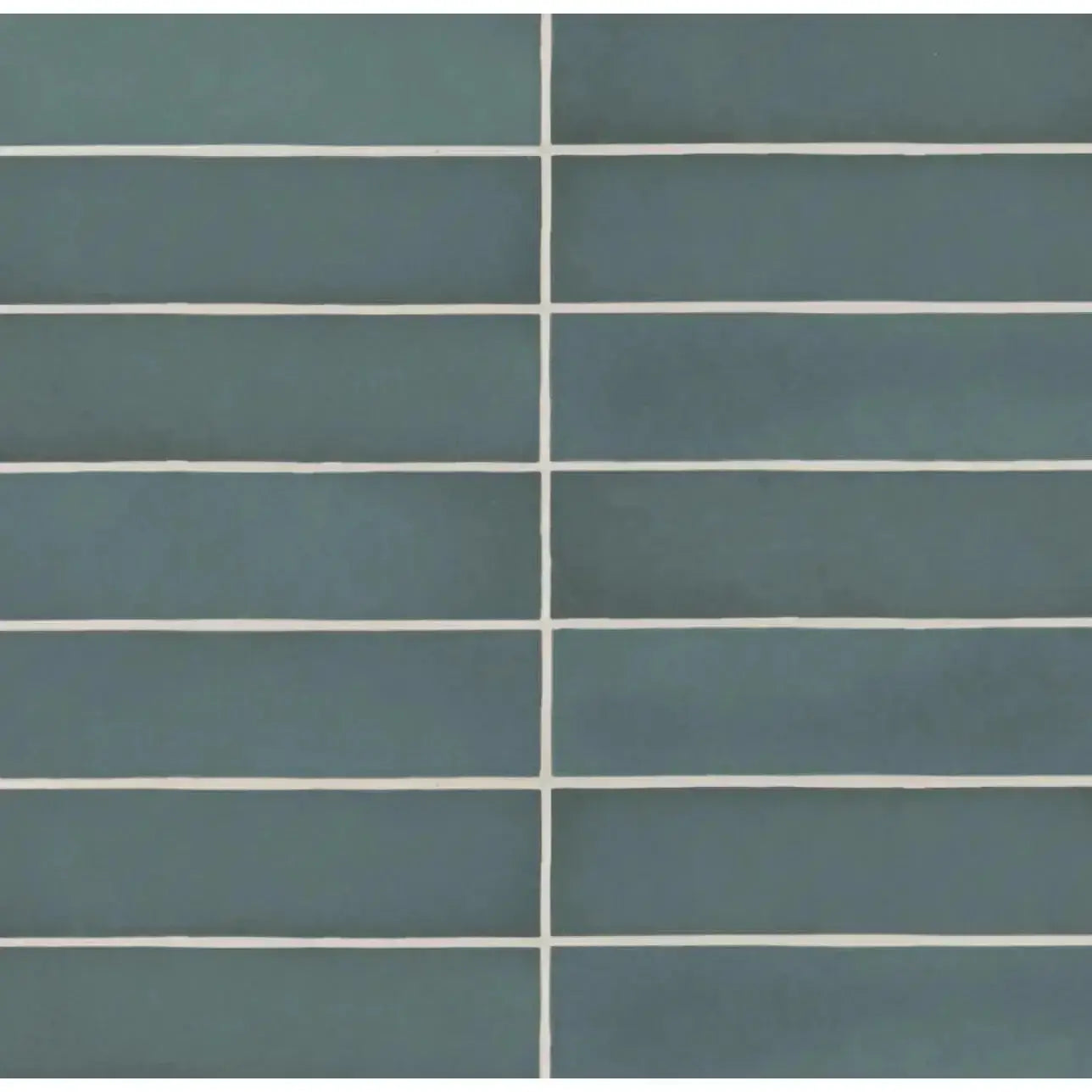Makoto 2.5" x 10" Matte Ceramic Wall Tile in Arashi Blue - Hey Tiles