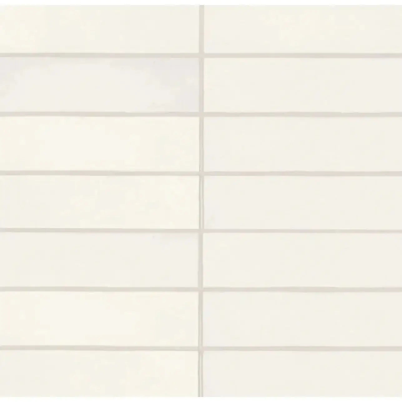 Makoto 2.5" x 10" Matte Ceramic Wall Tile in Shoji White - Hey Tiles