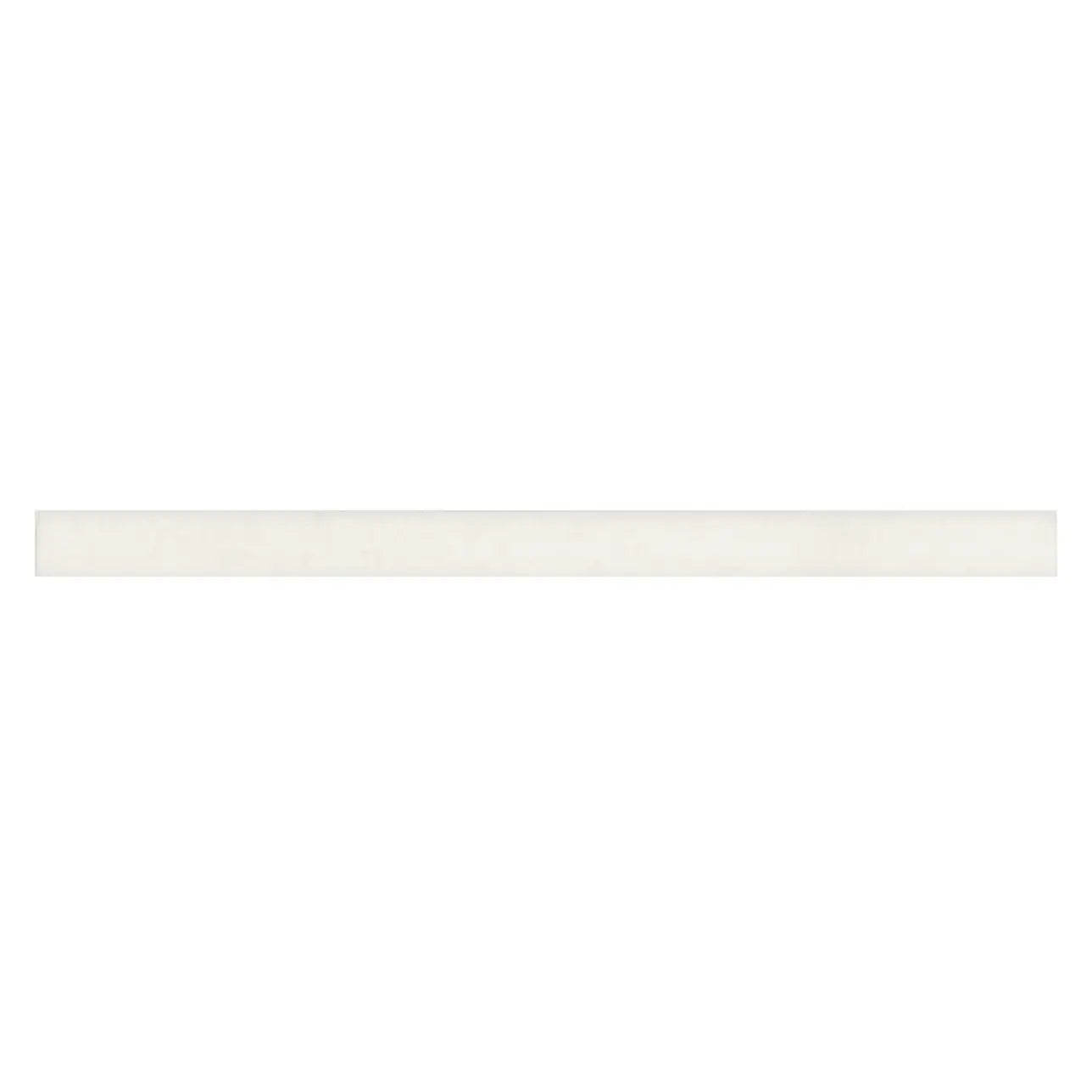 Makoto .5" x 8" Matte Ceramic Jolly Miter Edge Trim in Shoji White - Hey Tiles