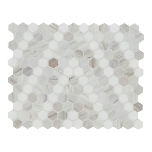 MSI 1” Angora Sazi Polished Hexagon Mosaic - Hey Tiles
