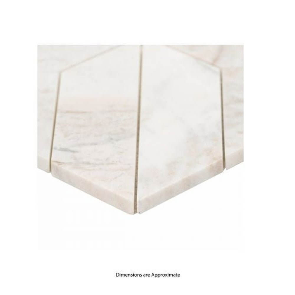 MSI 12x12 Arabescato Venato White Argyle Honed - Hey Tiles