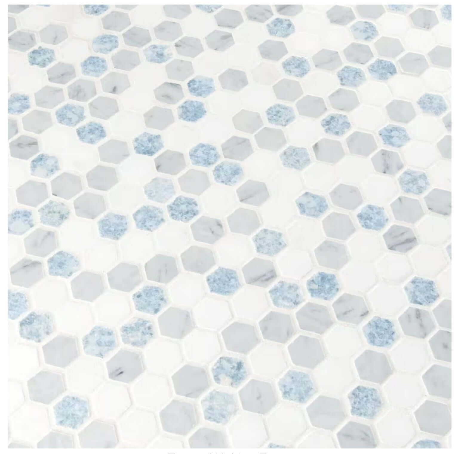 MSI Azula Hexagon 11.81x11.61 x10 mm Polished Marble Mosaic Tile - Hey Tiles