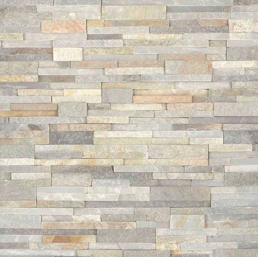 MSI Rockmount 6x24 Malibu Honey Splitface Stacked Stone - Hey Tiles