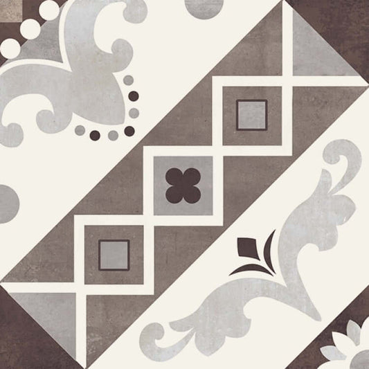 Paris Belleville Marrone 8 x 8 - Hey Tiles