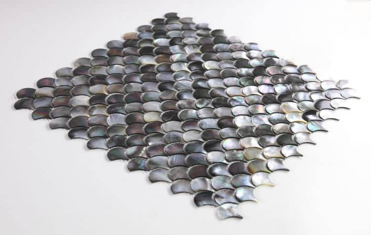 Pearl Black Scale 11.75 x 11.75 - Hey Tiles