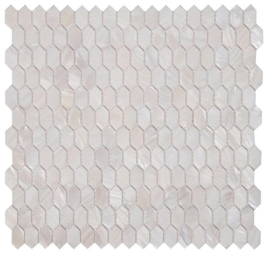 Pearl White Arrow 12 x 12 - Hey Tiles