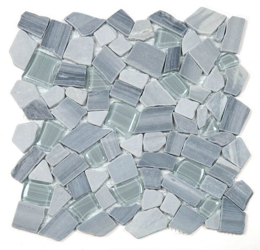 Pebble Blue 12 x 12 - Hey Tiles
