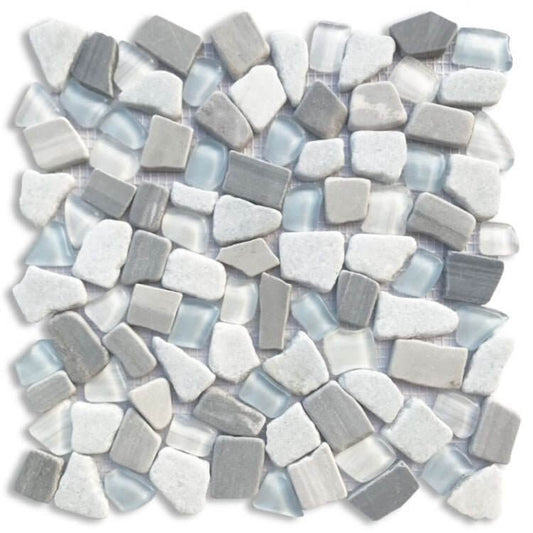 Pebble Deep Ocean 12 x 12 - Hey Tiles