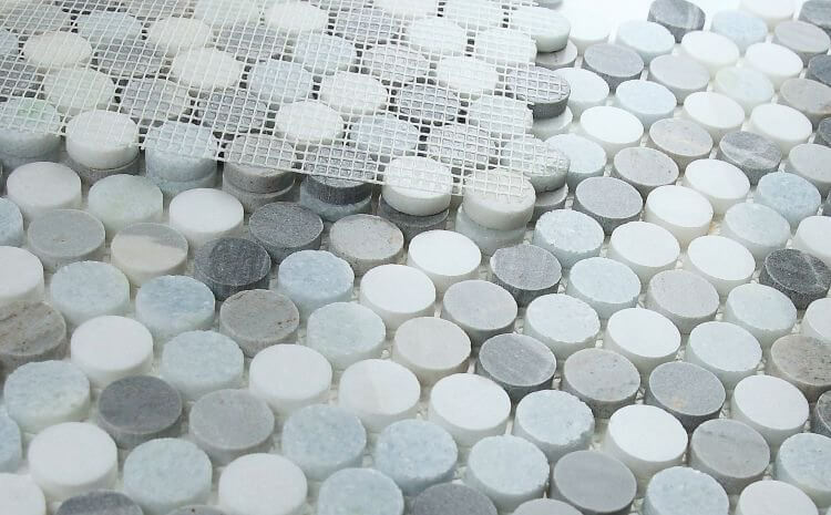 Penny Marble Deep Ocean 11 x 11.75 - Hey Tiles