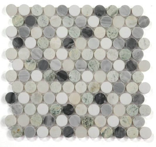 Penny Marble Grassland 11 x 11.75 - Hey Tiles