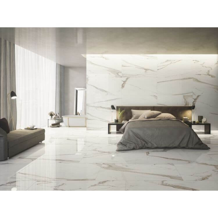 Prestigio Calacatta Lucido 12 x 24, REFIN - Hey Tiles