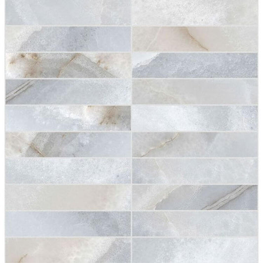 Reves Bleu Matte Mosaico 1 x 6 12 x 12, FLORIM - Hey Tiles