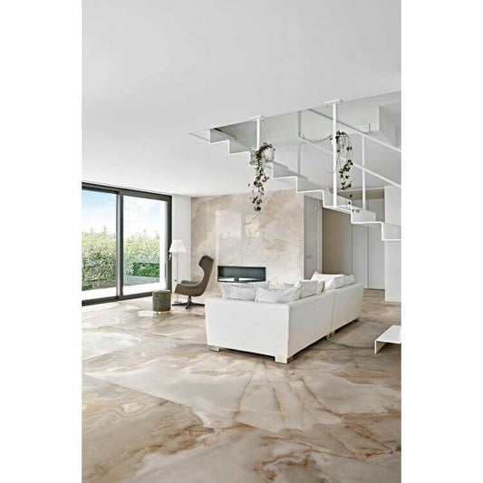 Reves Noisette Glossy 24 x 48, FLORIM - Hey Tiles