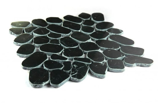 River Stone Marquina 12 x 12 - Hey Tiles