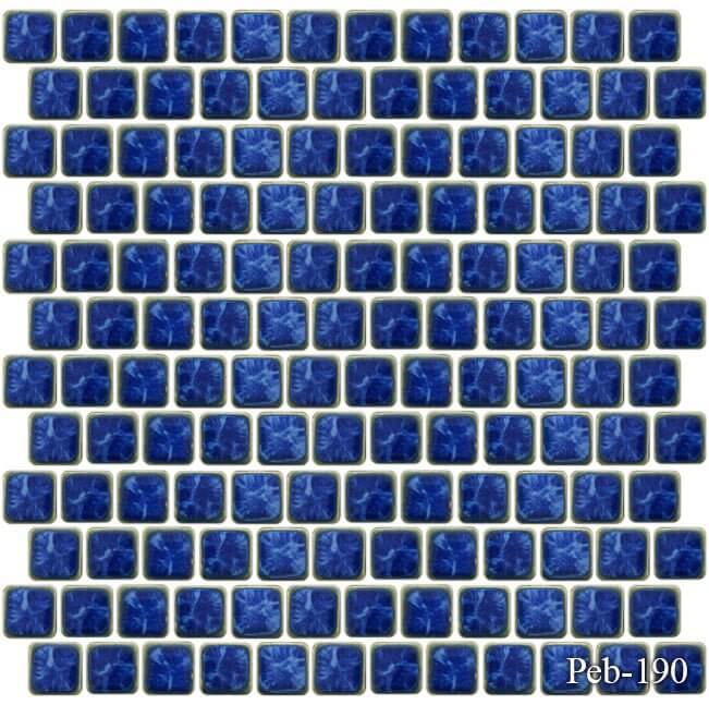 Sapphire 1x1 Fujiwa Pool Tile Peb Series - Hey Tiles
