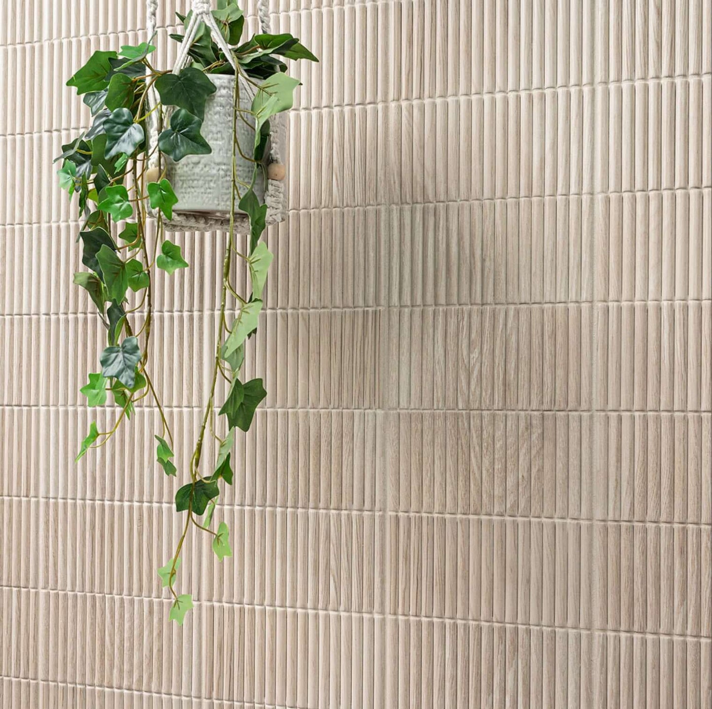 Sinfonia Piano Abedul Porcelain Wall Tile 3D Fluted Design - Hey Tiles