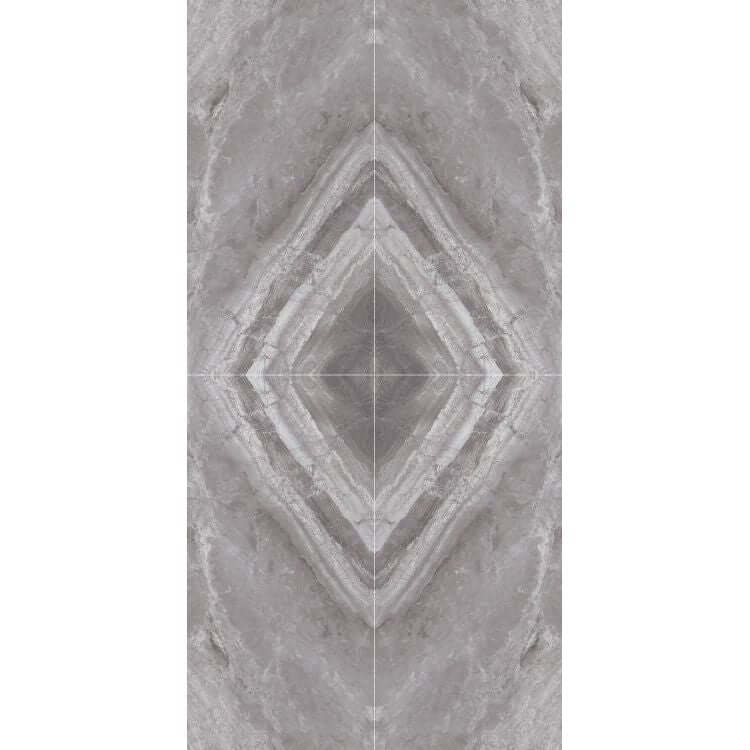 Supreme Grey Book Match Deco 48 x 96 - Hey Tiles
