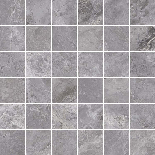 Supreme Grey Naturale Mosaic 12 x 12 - Hey Tiles