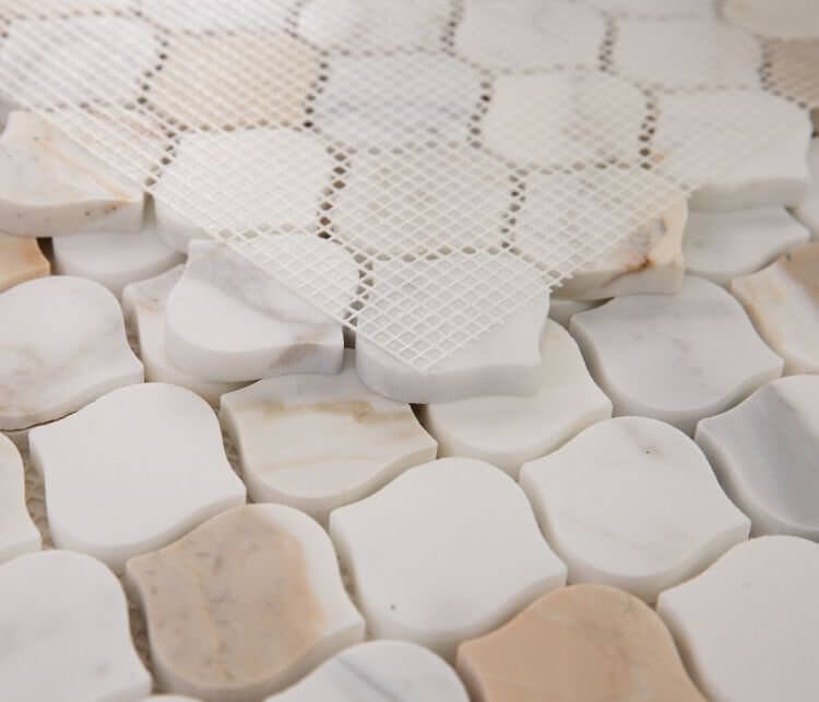 Water Drop Calacatta Gold Honed 11 x 11 - Hey Tiles