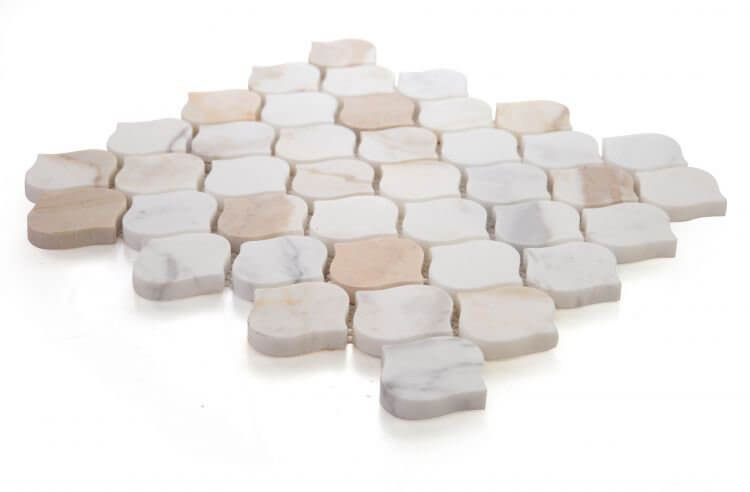 Water Drop Calacatta Gold Honed 11 x 11 - Hey Tiles