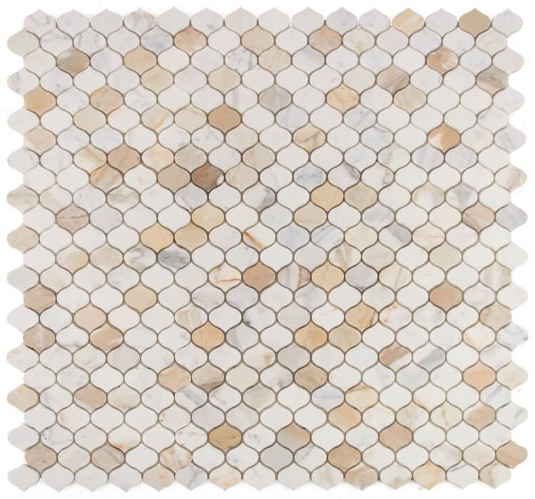 Water Drop Calacatta Gold Polished 11 x 11 - Hey Tiles