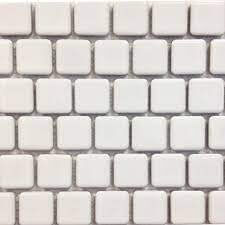 White 1x1 Fujiwa Pool Tile Peb Series - Hey Tiles