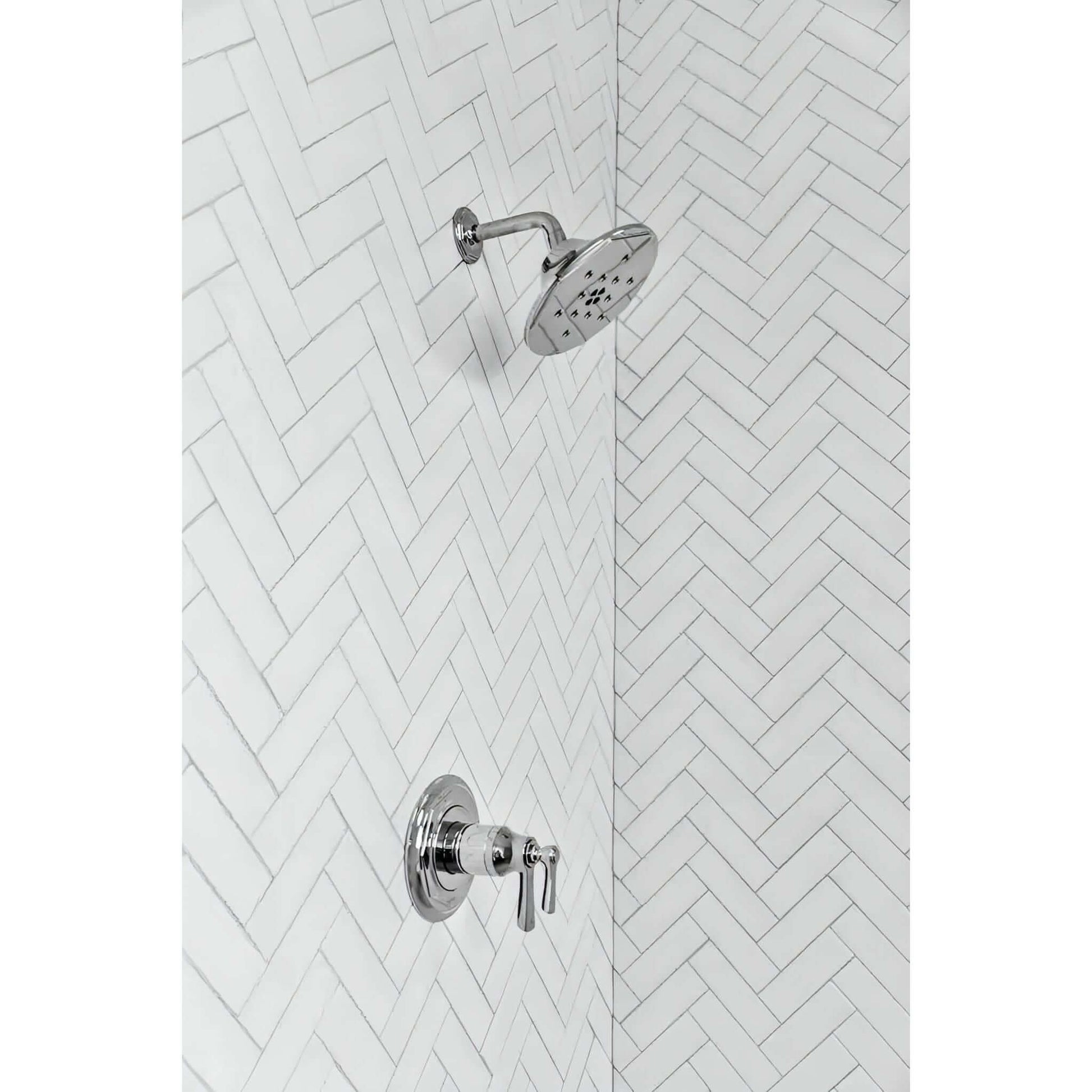 1x3 Thassos White Marble Herringbone Mosaic Tile - Hey Tiles
