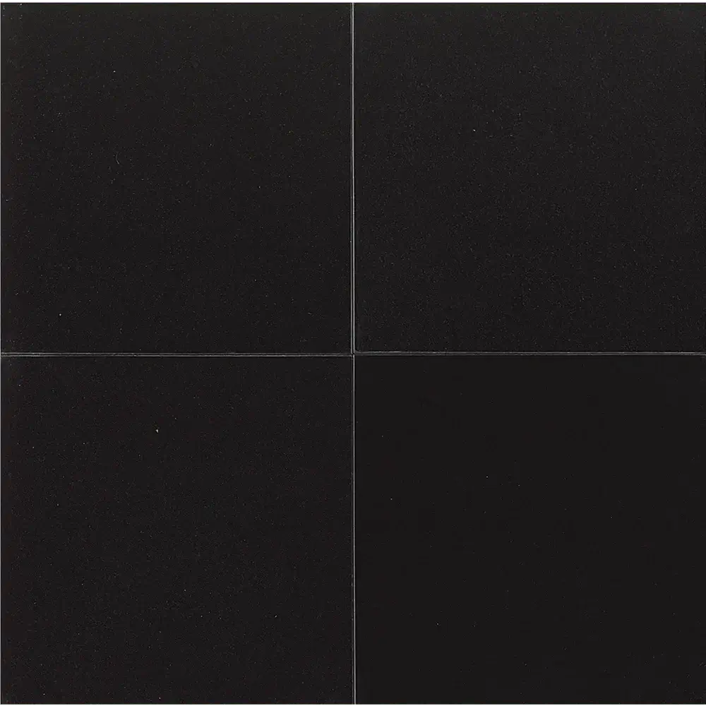 Absolute Black 24" x 24" Polished Granite Tile - Hey Tiles