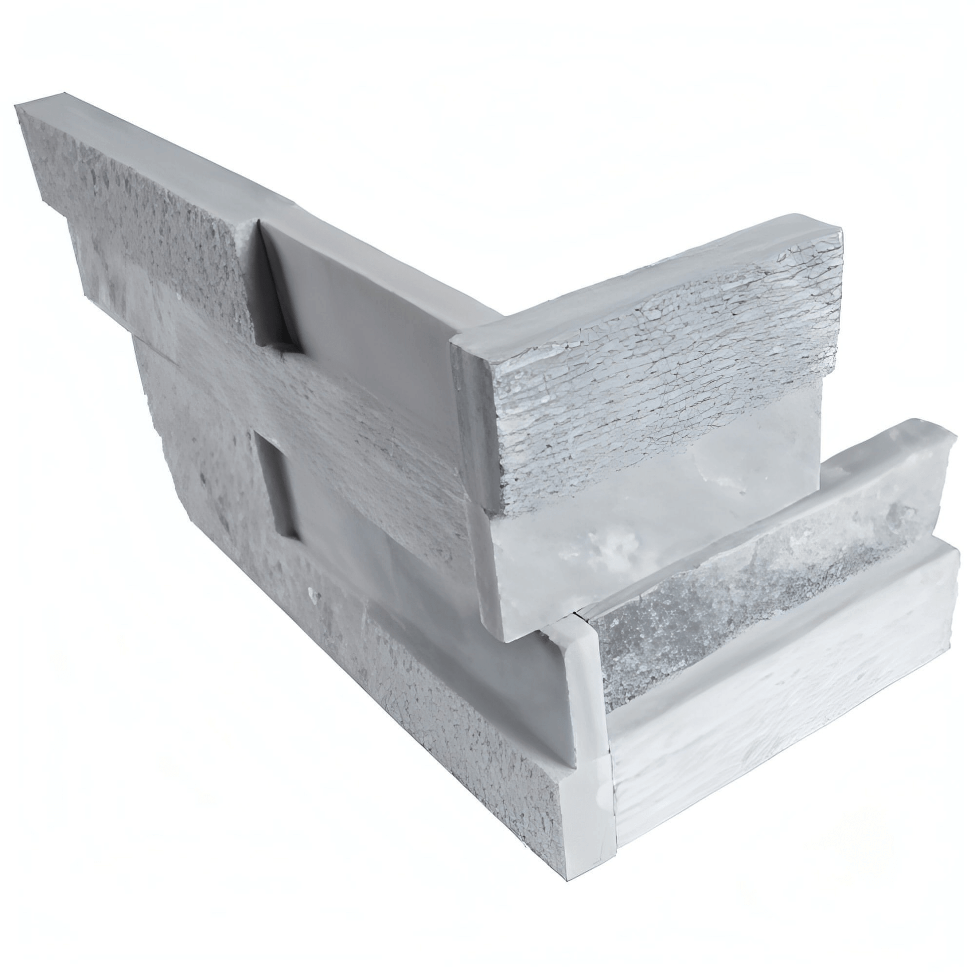 Alaska Gray Multi Ledger Corner - Hey Tiles