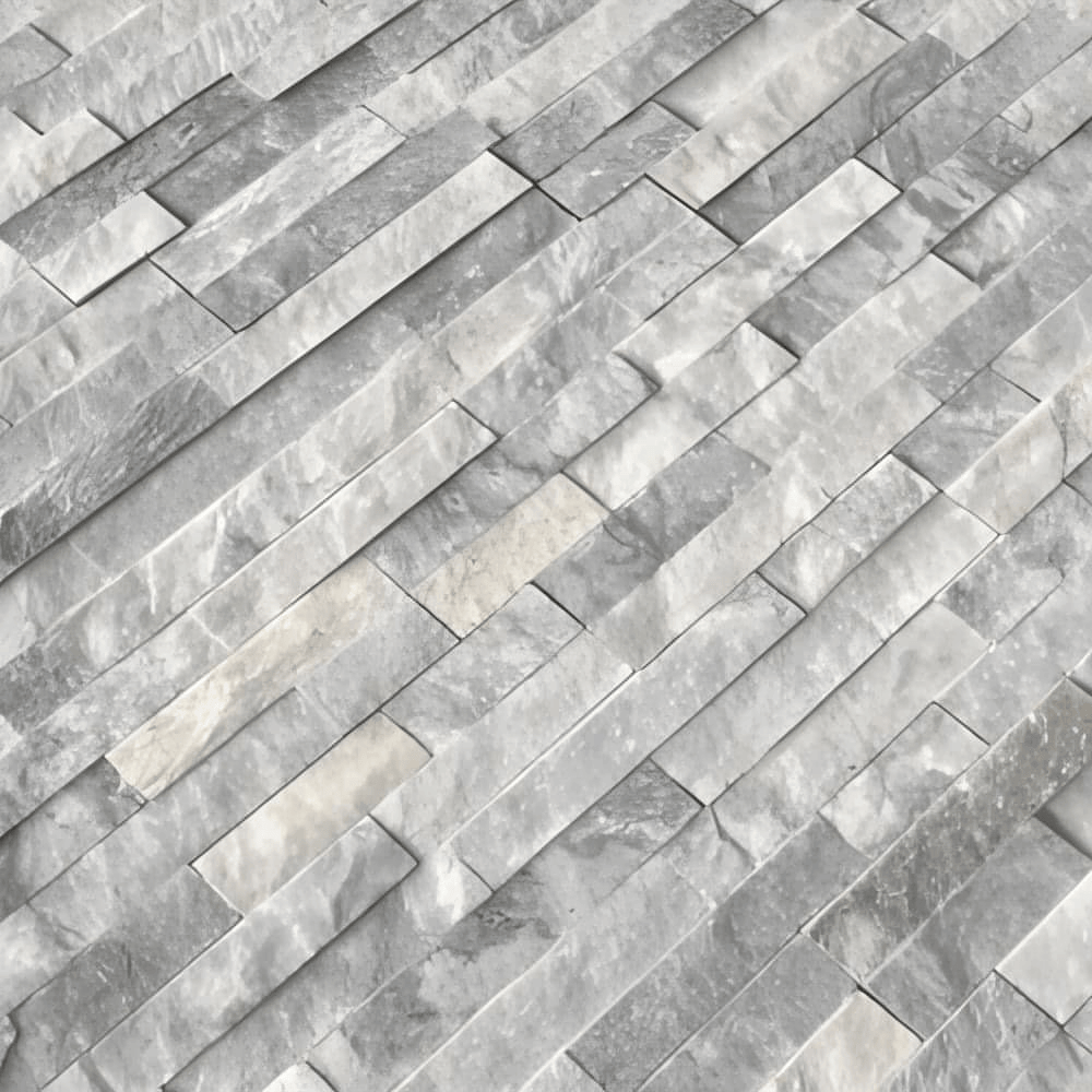 Alaska Gray Multi Ledger Corner - Hey Tiles