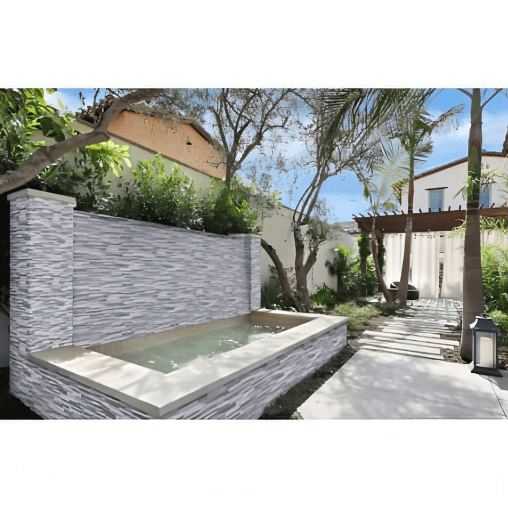 Alaska Gray Multi Ledger Corner - Hey Tiles