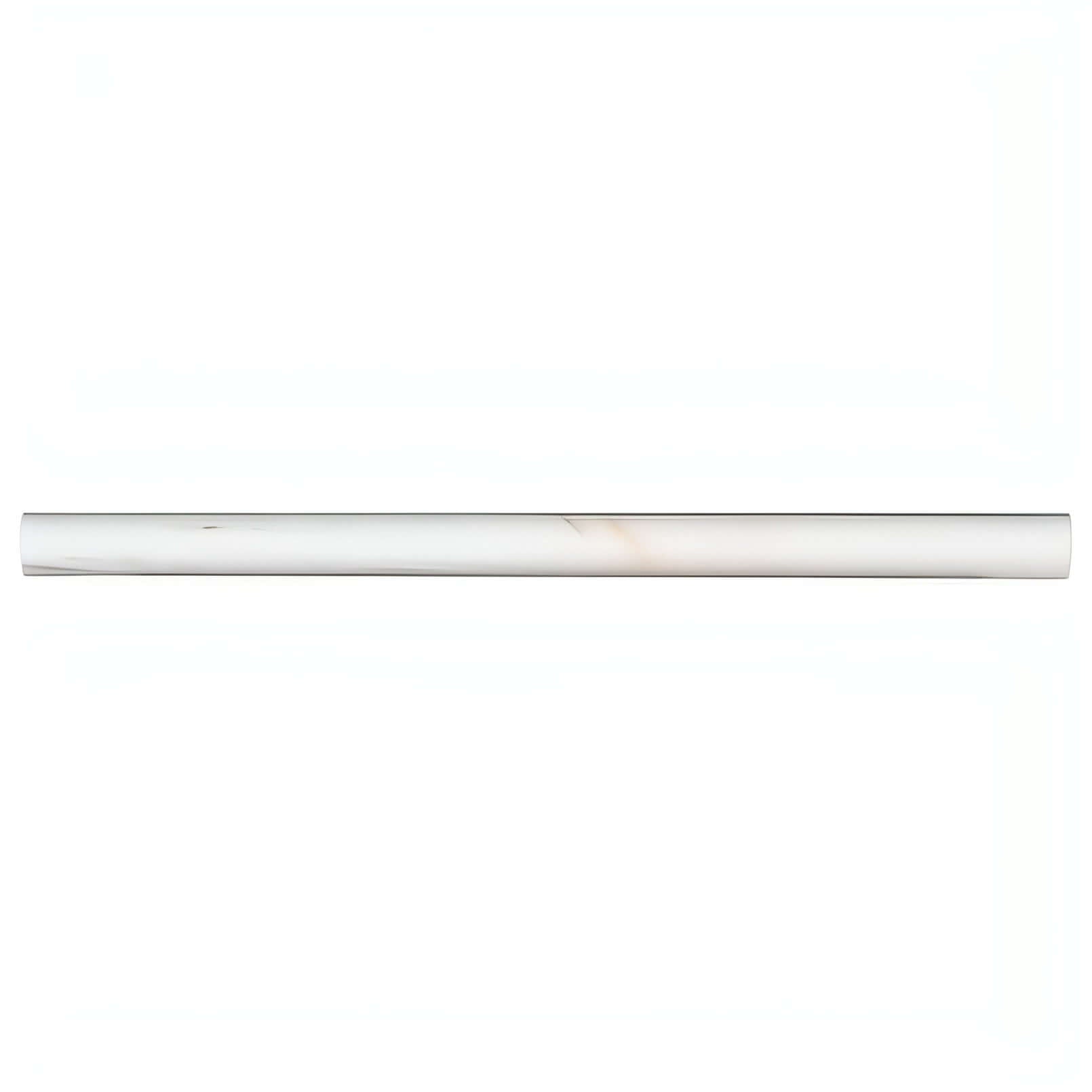 Bianco Dolomite Pencil Molding 3/4x3/4x12 - Hey Tiles