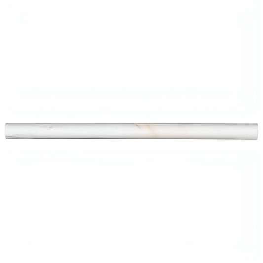 Bianco Dolomite Pencil Molding 3/4x3/4x12 - Hey Tiles
