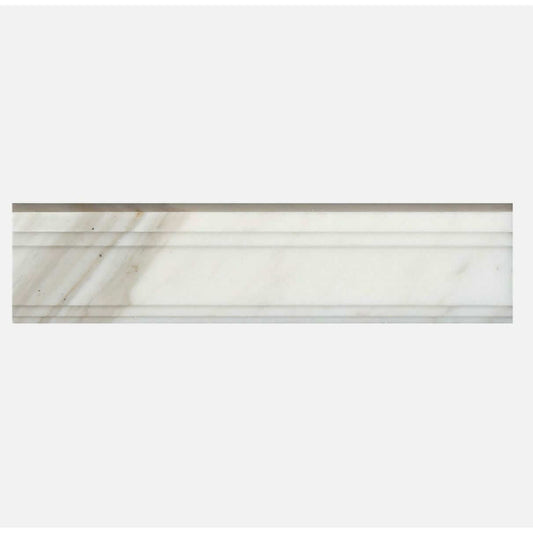 Calacatta 3" x 12" Honed Crown Marble Tile in White POLISHED / HONED - Hey Tiles