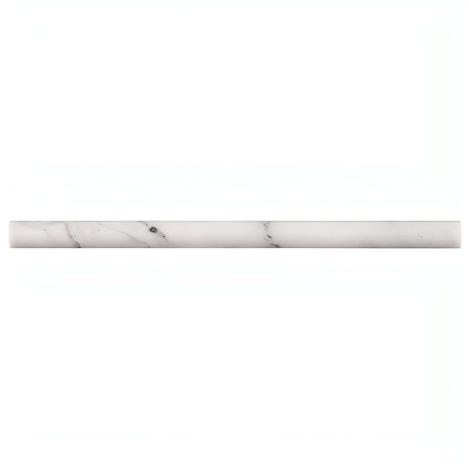 Calacatta Cressa Pencil Molding 3/4 x 12 Quarter Round Honed - Hey Tiles