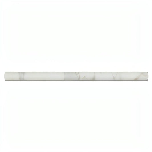 Calacatta Gold Marble 3/4 X 12 Bullnose Liner - Hey Tiles