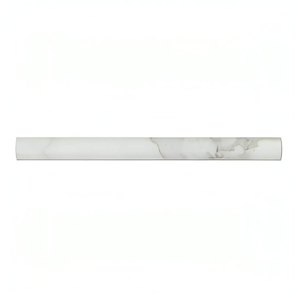Calacatta Gold Marble Polished Quarter - Round Trim Molding - Hey Tiles