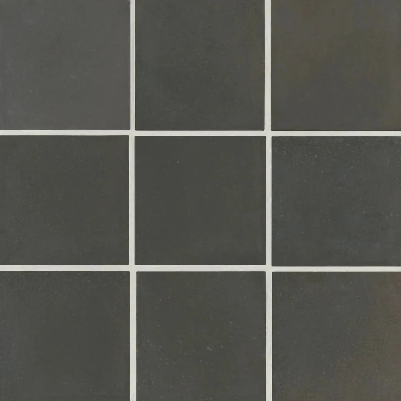 Celine 4" x 4" Porcelain Floor & Wall Tile in Black - Hey Tiles