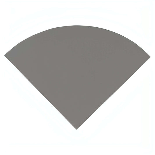 Engineered Gray Radius Corner Shelf - Hey Tiles