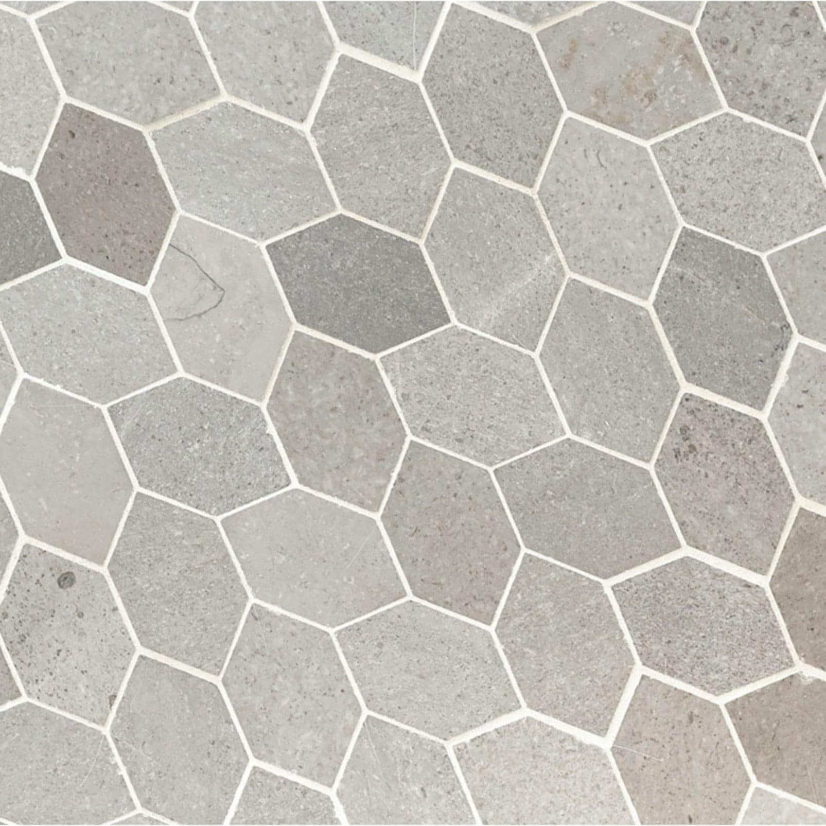 Lilly Pad Mosaic Honed Limestone Mosaic Tile 12.6 x 11.15 - Hey Tiles