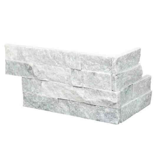 MSI 6x18 Cosmic Gray Stacked Stone Corner Piece - Hey Tiles